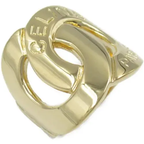 Pre-owned Gold rings , female, Sizes: ONE SIZE - Celine Vintage - Modalova