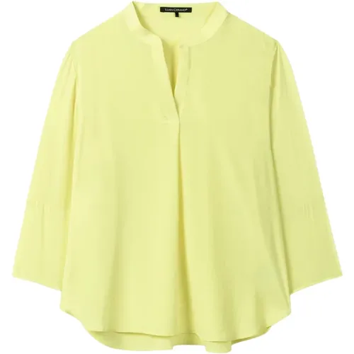 Lime Seiden Tunika Bluse - LUISA CERANO - Modalova