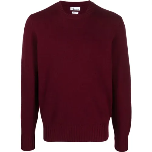 Bordeaux Pullover mit Appio Hemd , Herren, Größe: 2XL - Doppiaa - Modalova