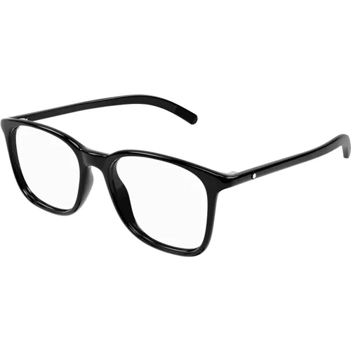 Stylische Brille Mb0327O Schwarz,Stylische Brille - Montblanc - Modalova