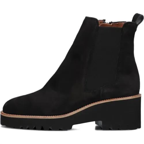Schwarze Chelsea Boots Trendy Stil , Damen, Größe: 37 1/2 EU - Paul Green - Modalova