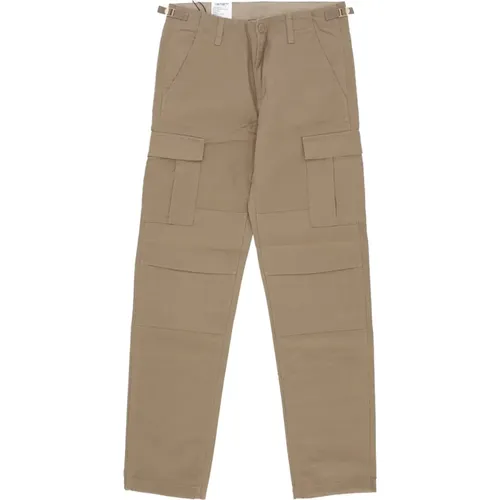 Aviation Leather Cargo Pants , male, Sizes: W33 L32, W36 L34 - Carhartt WIP - Modalova