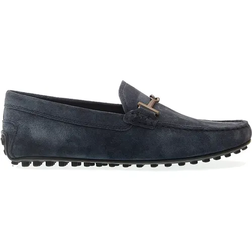 Suede City Gommino with Buckle , male, Sizes: 7 1/2 UK, 8 UK, 8 1/2 UK, 9 UK, 10 UK, 6 1/2 UK, 7 UK, 6 UK - TOD'S - Modalova