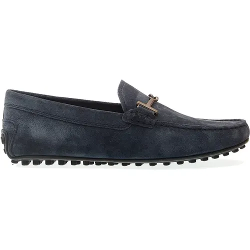 Suede City Gommino with Buckle , male, Sizes: 7 1/2 UK, 9 UK, 10 UK, 6 1/2 UK, 7 UK, 6 UK - TOD'S - Modalova