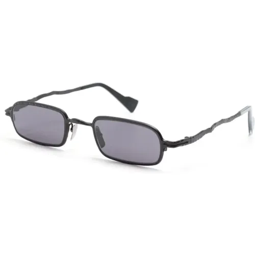 Rectangle-Frame Sunglasses , male, Sizes: ONE SIZE - Kuboraum - Modalova