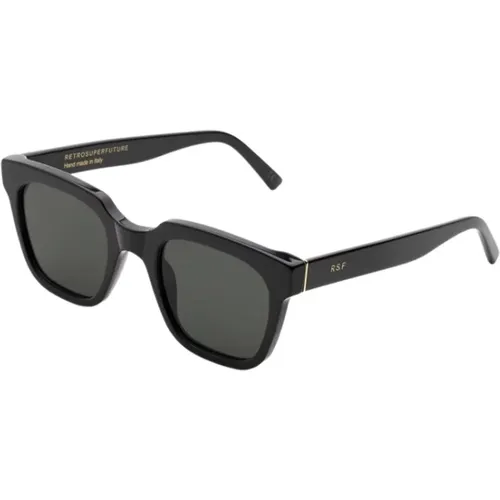 Schwarze Sonnenbrille Giusto Modell , unisex, Größe: 50 MM - Retrosuperfuture - Modalova