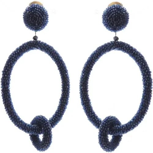 Pre-owned Plastic earrings , female, Sizes: ONE SIZE - Oscar De La Renta Pre-owned - Modalova