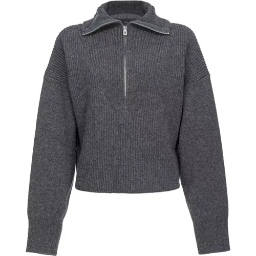 Graue Pullover Kollektion , Damen, Größe: S - pinko - Modalova