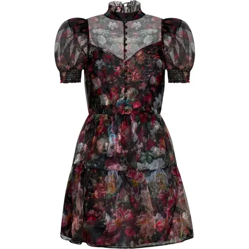 Floral Print Vernita Dress , female, Sizes: L, S - alice + olivia - Modalova