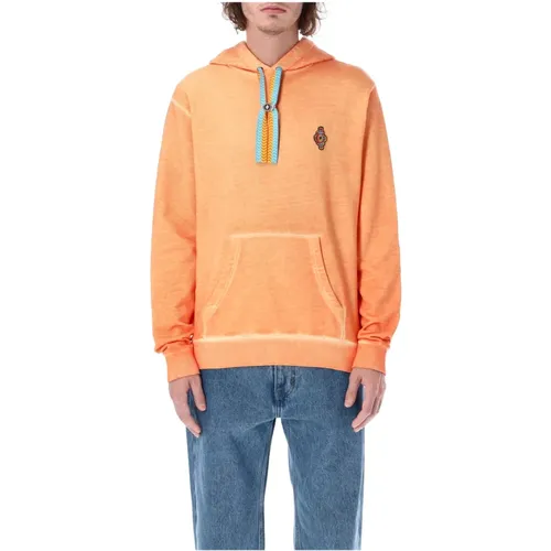 Orangefarbenes Baumwoll-Sweatshirt , Herren, Größe: XL - Marcelo Burlon - Modalova