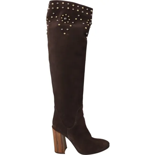 Studded Kniehohe Stiefel - Dolce & Gabbana - Modalova