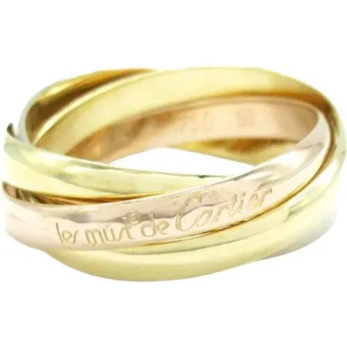 Pre-owned Gold rings , female, Sizes: ONE SIZE - Cartier Vintage - Modalova