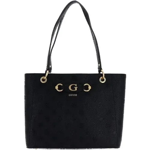 Peony Shopper Bag with Logo , female, Sizes: ONE SIZE - Guess - Modalova