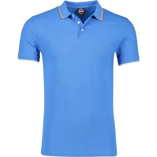 Blaues Poloshirt mit kurzen Ärmeln - Colmar - Modalova