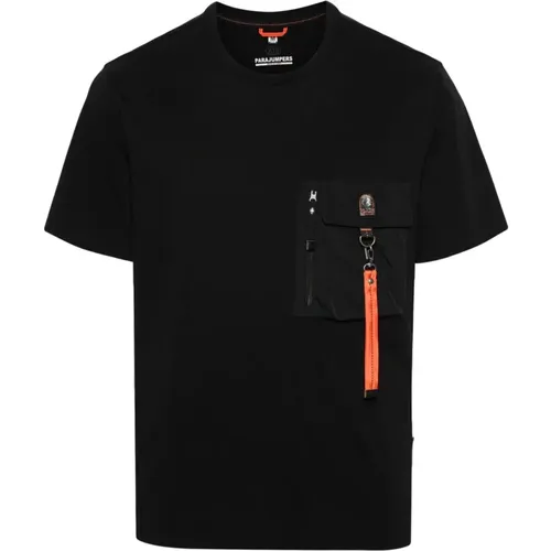 Mojave Schwarzes T-Shirt , Herren, Größe: L - Parajumpers - Modalova