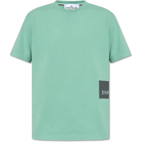 T-Shirt mit Logo-Druck Stone Island - Stone Island - Modalova