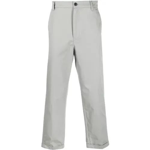 Grey Casual Formal Chino Trousers , male, Sizes: W42, W38, W36 - Kenzo - Modalova