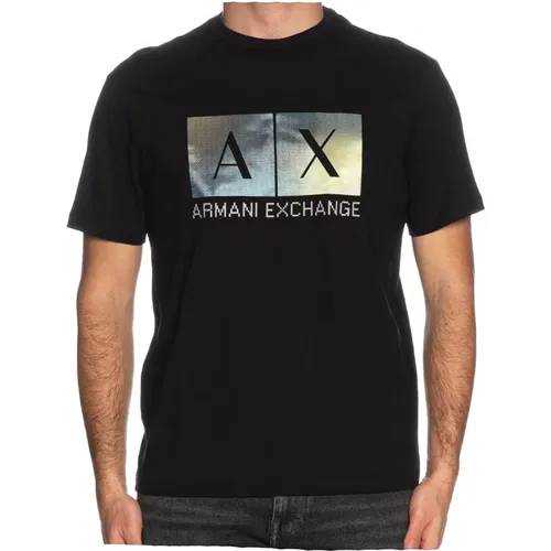 T-Shirts , male, Sizes: L, XL, 2XL, S, M, XS - Armani Exchange - Modalova
