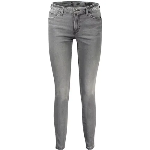 Graue Baumwoll-Reborn-Denim-Jeans , Damen, Größe: W26 L30 - Guess - Modalova