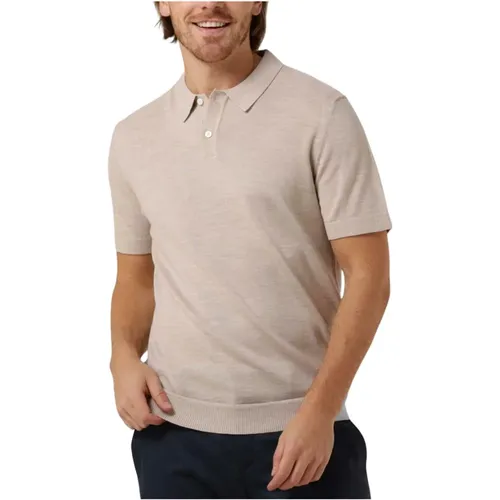 Herren Polo & T-shirt Slhtown Gestrickt , Herren, Größe: XL - Selected Homme - Modalova