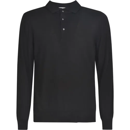 Fine-Knit Wool Polo Shirt , male, Sizes: L, M - Lardini - Modalova