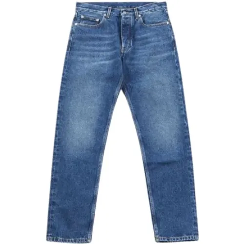 Verwaschene Jeans - Farbe: Blau , Herren, Größe: W32 - Off White - Modalova