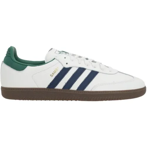 Weiße Low-Top-Ledersneaker , Herren, Größe: 41 EU - Adidas - Modalova