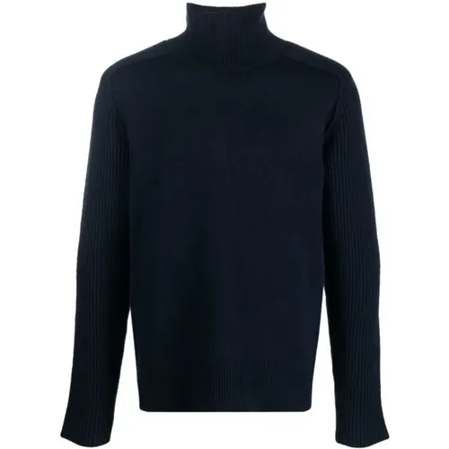 Blauer Wollpullover Langarm - Jil Sander - Modalova