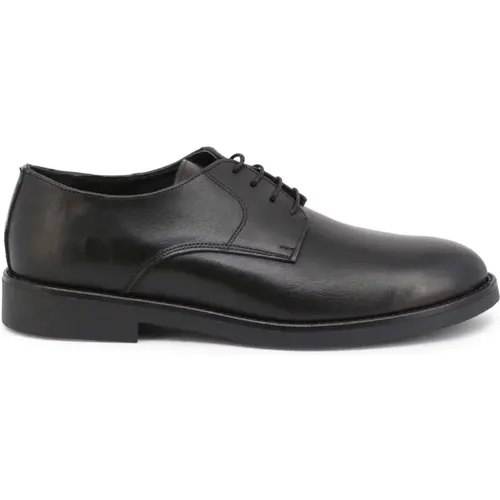 Leather Laced Shoes with Rubber Sole , male, Sizes: 9 UK - Duca di Morrone - Modalova