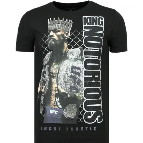 King Notorious Slim fit T-Shirt Herren - 6324Z , Herren, Größe: M - Local Fanatic - Modalova