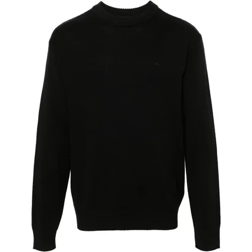 Schwarzer Merino Crew Pullover - J.LINDEBERG - Modalova