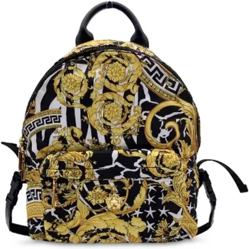 Pre-owned Canvas backpacks , female, Sizes: ONE SIZE - Versace Pre-owned - Modalova