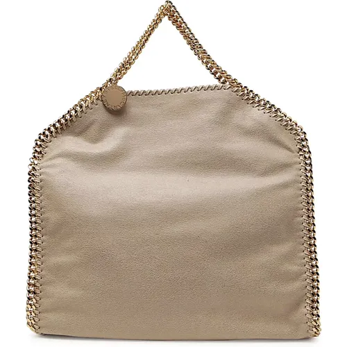 Butter Cream Tote Bag with Gold Chain , female, Sizes: ONE SIZE - Stella Mccartney - Modalova