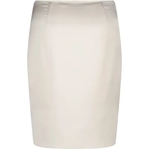 Satin Mini Skirt , female, Sizes: M, XS, S, L - Roberto Collina - Modalova