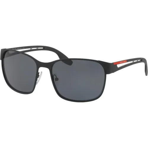 Grey Sunglasses Linea Rossa Core , male, Sizes: 59 MM - Prada - Modalova