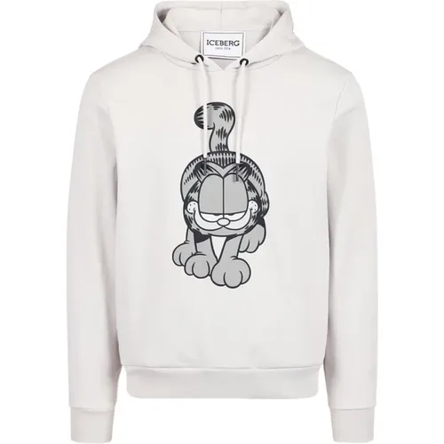 Kapuzenpullover mit Cartoon-Print , Herren, Größe: 2XL - Iceberg - Modalova