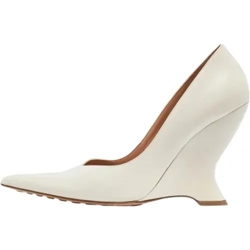 Pre-owned Leather heels , female, Sizes: 8 UK - Bottega Veneta Vintage - Modalova