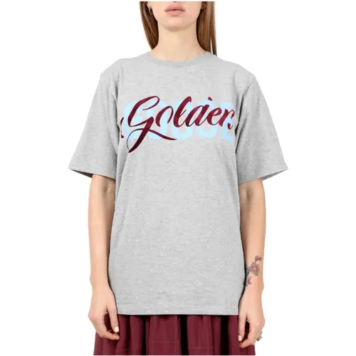 Sportliches Graues Marled T-Shirt - Golden Goose - Modalova