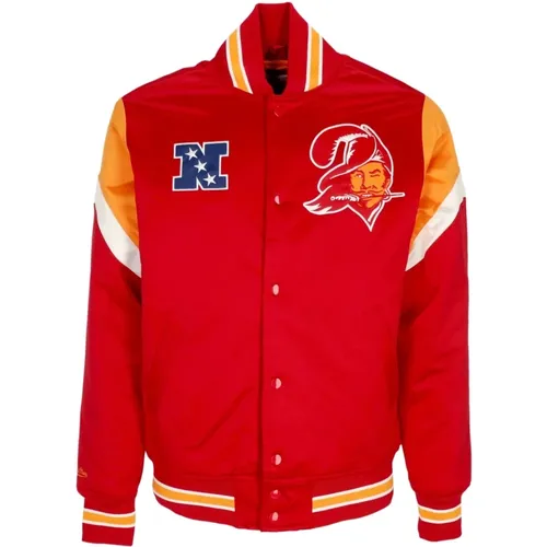 NFL Schwere Bomberjacke Tampa Bay Buccaneers , Herren, Größe: S - Mitchell & Ness - Modalova