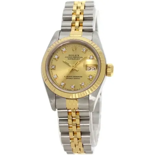 Pre-owned Stainless Steel watches , female, Sizes: ONE SIZE - Rolex Vintage - Modalova