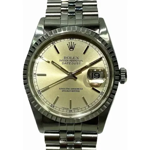 Pre-owned Metal watches , male, Sizes: ONE SIZE - Rolex Vintage - Modalova