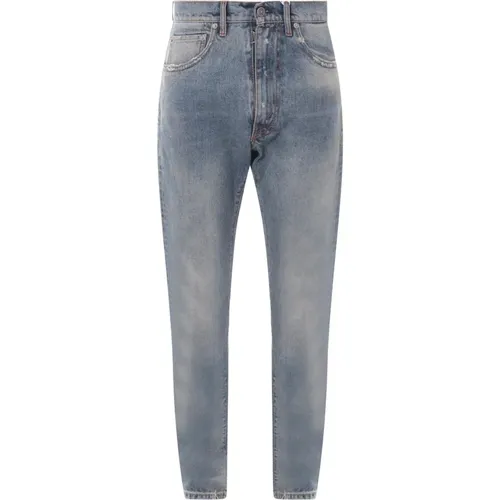 Slim-fit Blaue Jeans, Italienische Handwerkskunst , Herren, Größe: W26 - Maison Margiela - Modalova