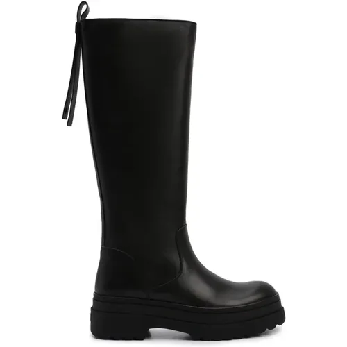 Leather Boots with Rubber Sole , female, Sizes: 6 UK, 7 UK - RED Valentino - Modalova