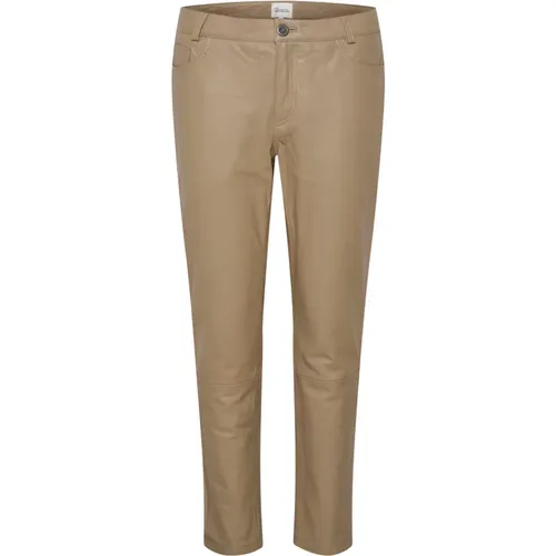THE Leather Pant trousers , female, Sizes: 2XL, L, M, S, 3XL, XS, XL - My Essential Wardrobe - Modalova