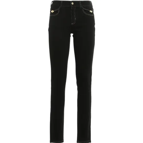 Ikonoische Skinny Jeans für Frauen , Damen, Größe: W29 - Versace - Modalova