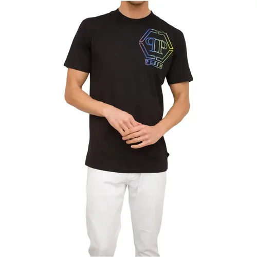 V-Neck T-shirt in , male, Sizes: M, L - Philipp Plein - Modalova