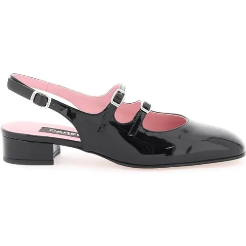 Patent leather pêche slingback mary jane , female, Sizes: 7 UK, 8 UK - Carel - Modalova