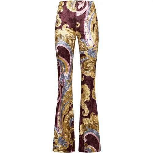 Floral Velvet Midi Dress , female, Sizes: XS, S - ETRO - Modalova