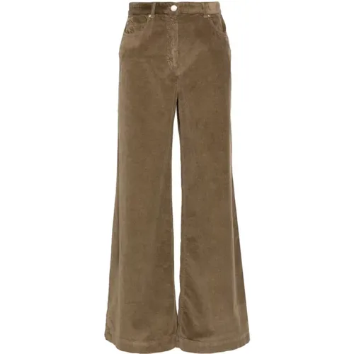 Corduroy Trousers , female, Sizes: W27, W26, W30 - pinko - Modalova