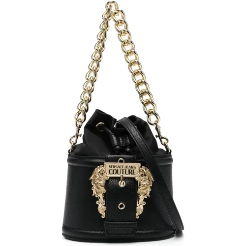 Chain Handle and Detachable Shoulder Bag , female, Sizes: ONE SIZE - Versace Jeans Couture - Modalova